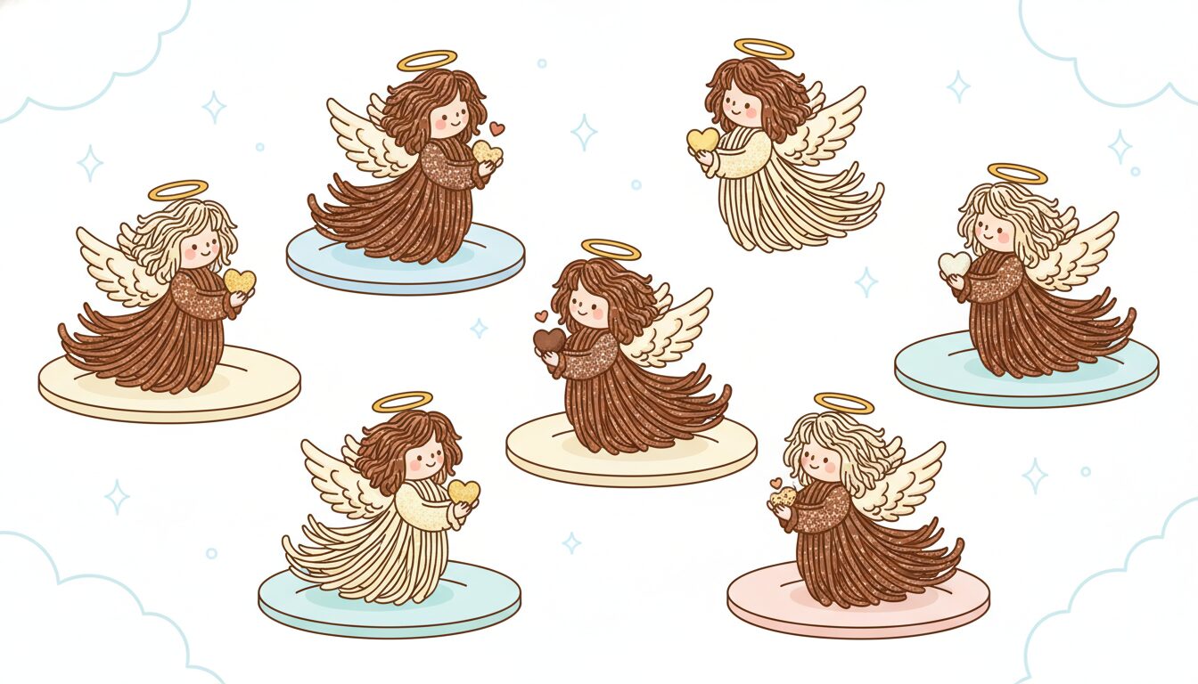 エンゼルヘアーチョコ かわいい天使イラスト