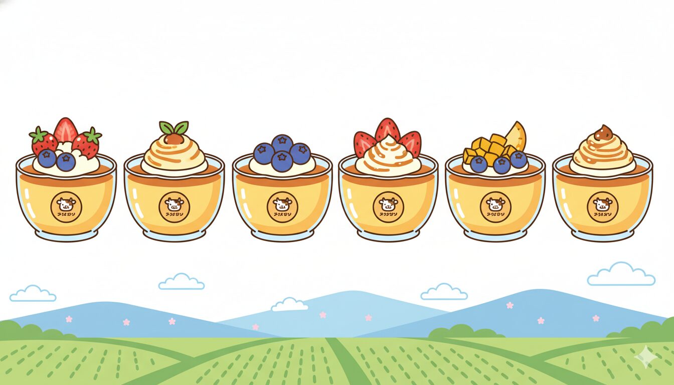 ふるさと納税プリン かわいいイラスト