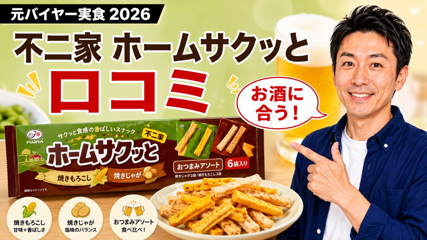 不二家 ホームサクッと 口コミ｜元バイヤー実食レビューのアイキャッチ